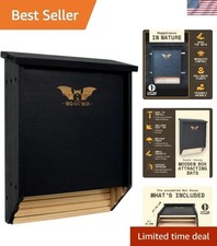 Handcrafted Cedar Wood Bat House - 2 Chambers...