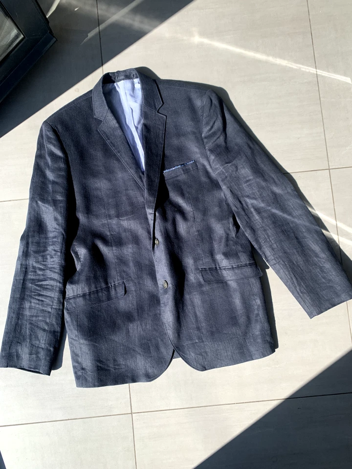 Veste costume homme bleu marine Brice 56 - Photo 2/2