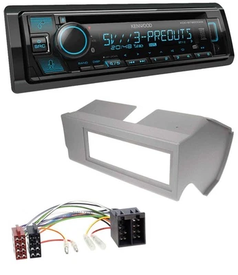 Kenwood Bluetooth USB CD MP3 DAB Autoradio für Fiat Panda (bis 2002) - grau - Bild 1 von 4