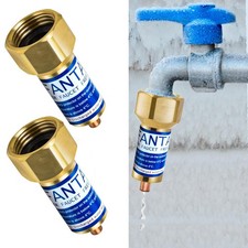 2PCS Outdoor Faucet Freeze Protector, Heavy Duty Brass Garden Faucet Freeze P...