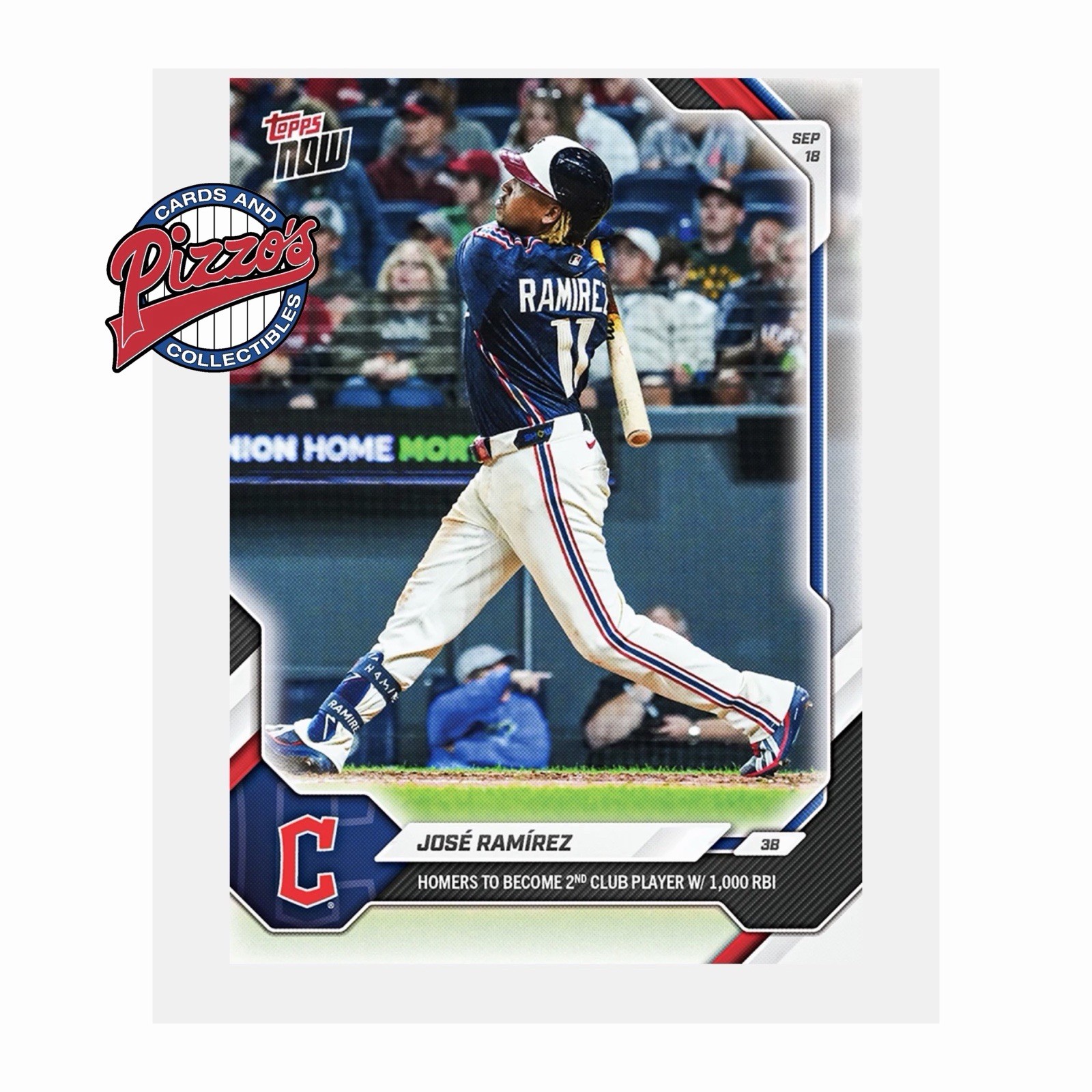 Jose Ramirez 1,000th RBI - 2026 MLB Topps NOW Card 687 Presale