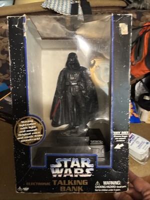 1996 Star Wars Darth Vader Electronic Talking Bank Thinkway 