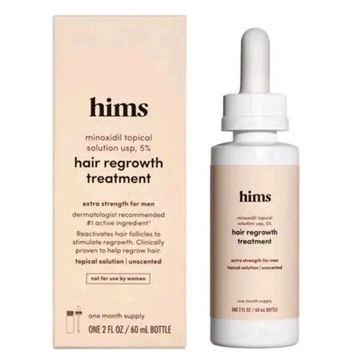 Hims Hair Regrowth Treatment - Topical Minoxidil 5% Solution for Men 