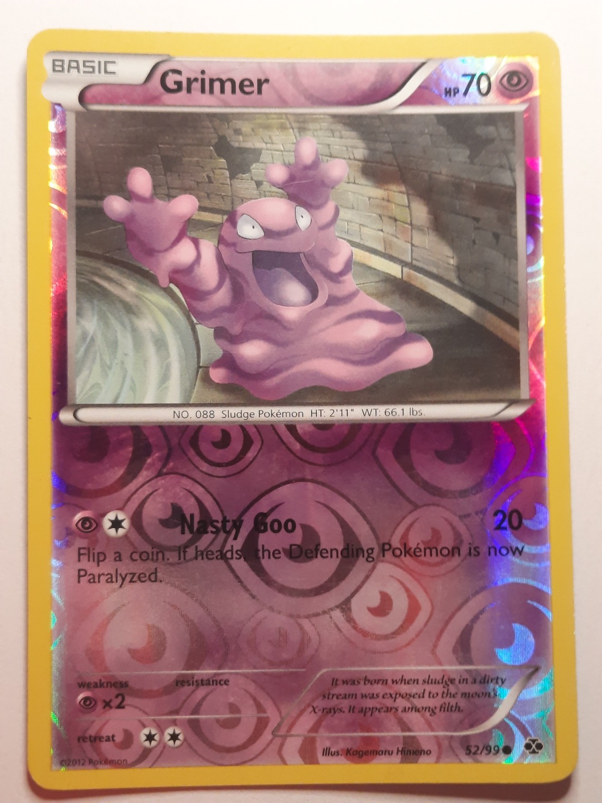 Grimer Common Reverse Holo Next Destinies 52/99 MP Pokémon TCG HP