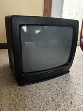 Sansui TVM1313 13" CRT TV Great for Vintage Retro Gaming No Remote READ