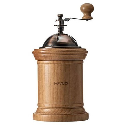 HARIO Coffee Mill Column CMR-502C Wooden Manual Coffee Grinder Ceramic Burrs