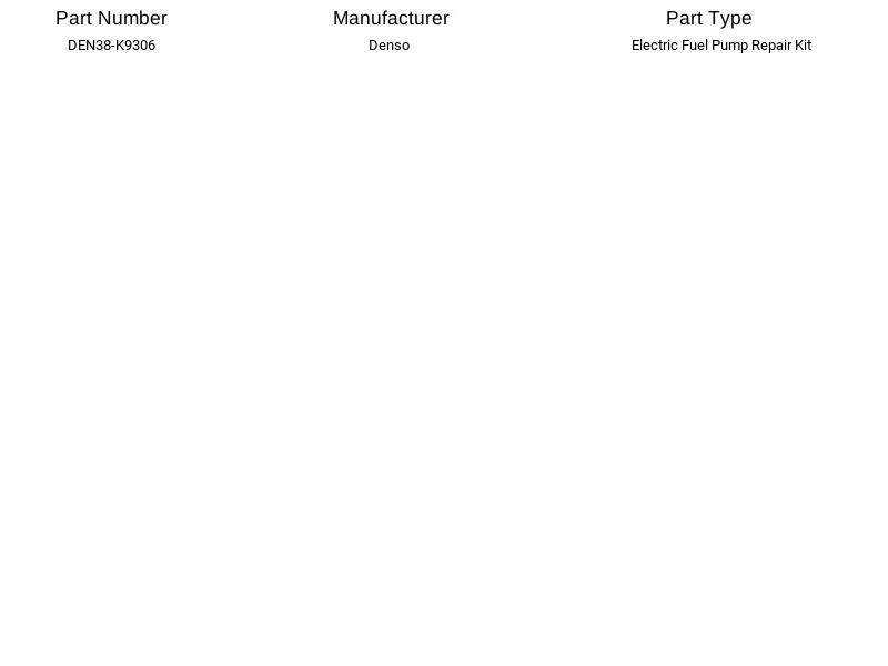 Denso Electric Fuel Pump DEN38-K9306 For Lexus Toyota ES300 RX300 Avalon 99-12 - Image 2 of 4