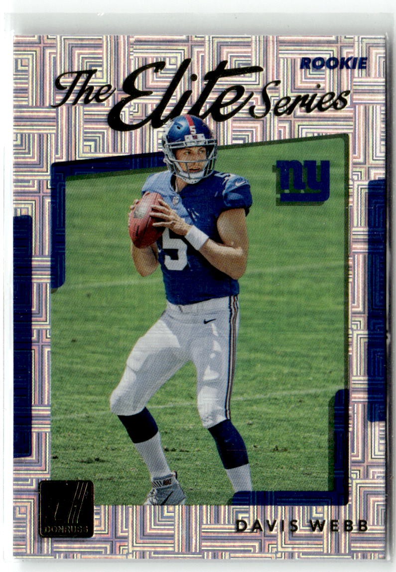 Davis Webb Panini Donruss the Elite Series Rookie #24 Rookie