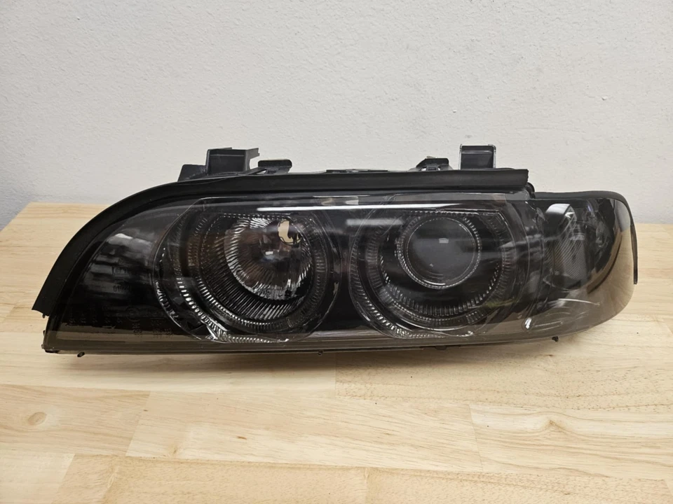 SE ADAPTA A BMW E39 96-03 525i 530i FAROS NEGRO TODO CLARO SIN PROYECTOR HALO ÁMBAR Foto 2 de 4