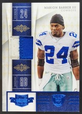 2010 Panini Plates & Patches Marion Barber NFL Equipment Prime /50 Cowboys AB7