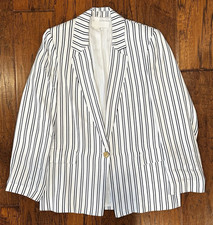 ZARA Women White/Black Striped Single  goldBu...