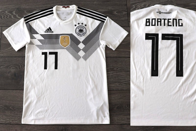 SIZE S GERMANY NATIONAL TEAM 2018-19 HOME FOOTBALL SHIRT JERSEY BOATENG SMALL