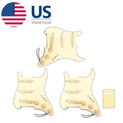 SSS Loaded Pickguard Alnico V Pickup Back Plate Set for Fender ST Stratocaster
