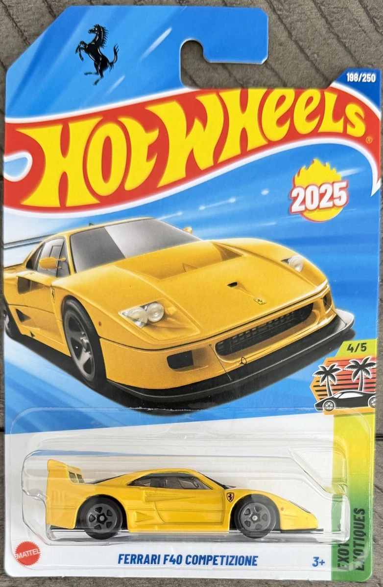 Hot Wheels Ferrari F40 Competizione #4/5 Exotics Yellow Recolor | eBay