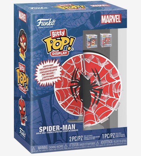 Funko Bitty Pop Spider-Man Web Display & Complete Set of 16 Bittys - Picture 3 of 10