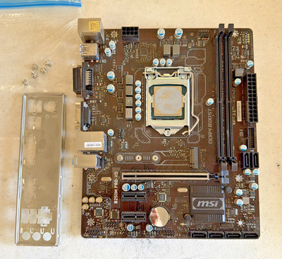 MSI B250M PRO-VD LGA1151 MicroATX Motherboard DDR4 M.2 NVMe Intel i5-6500 CPU
