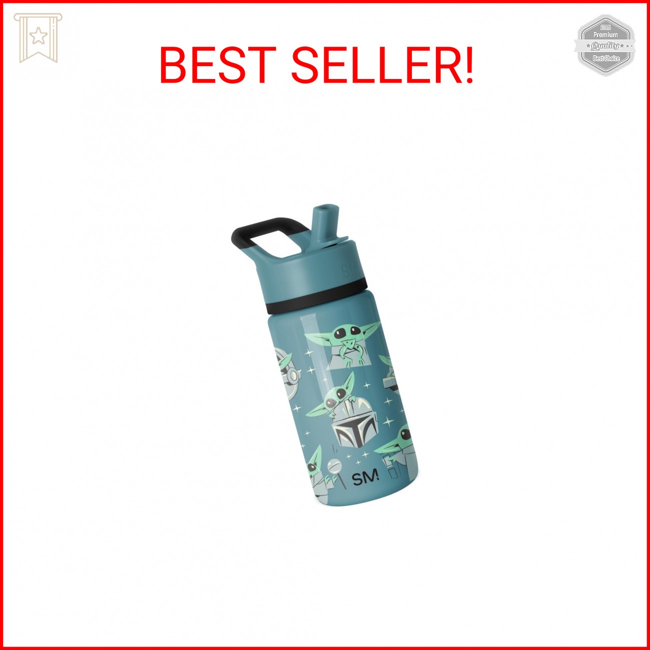 Simple Modern Kids Summit Water Bottle with Straw Lid | Star