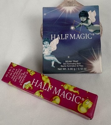 LOT of 2 Items- HALF MAGIC  LIP SNUGGLE High Pigment  Balm & BEAM TRAP skin Glow
