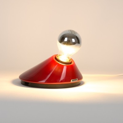 Vintage Wandlampe 'Gea' von Orni Halloween für Artemide, 1980er, rot