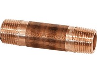 "Gewindefitting Rotguss Rohrdoppelnippel DN15 (1/2\") LäNge 60Mm Ag"