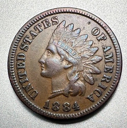 1884 INDIAN CENT   XF+   BETTER DATE #1602