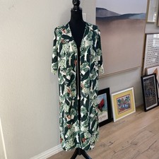 Rachel Zoe Pretty In Palm Tropical Floral Kimono Or Cover Up, One Size