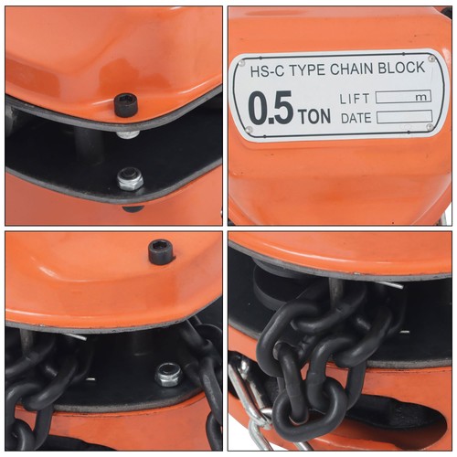 Kettenzug G80 Blockzug Ratsche Typ 1100lb / 0,5Ton Kapazität 10ft Heber - Bild 12 von 20
