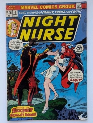 Night Nurse 4 Final Issue Key Scarce Series Linda Carter Glossy Mid Grade 1973