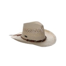 Panama Jack Drifter Sun Hat - Toyo Straw, 3 1/4" Shapeable Brim, UPF 50