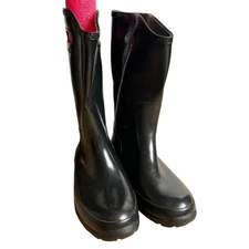 Bogs Black Rain Boot Women Size 11 