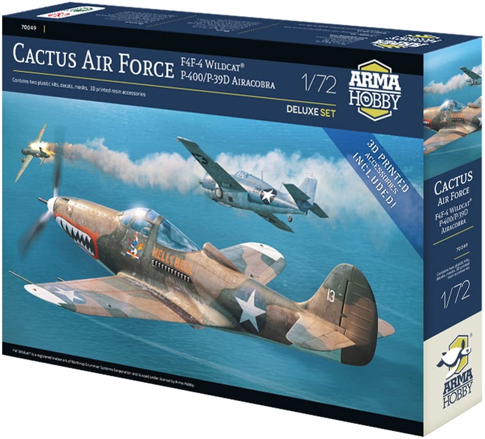 Набор ArmaHobby US Army Cactus AirForce F4F-4P-39 Dual Combo DX Set Model kit ADL70049 32290₽