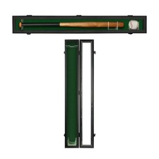 Baseball Bat Display Case Wood Frame Wall Mounted Vertical or Horizontal Holder