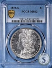 1878-S Morgan Dollar PCGS MS62 - Brilliant White Premium Gem!
