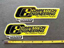Qty 2 Competition Engineering Vtg Drag Racing Sticker Nhra U.s. Nationals Qty 2 Competition Engineering Vtg Drag Racing Sticker Nhra U.s. Nationals