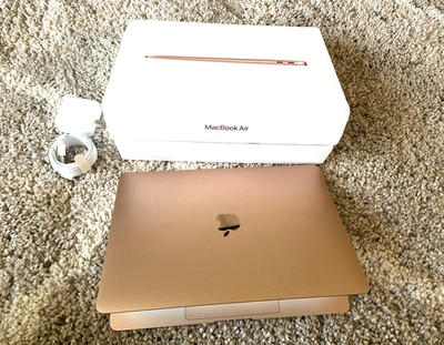 Apple MacBook Air 13.3  - Gold   i3, 8GB, 256GB, Touch ID   Perfect Condition