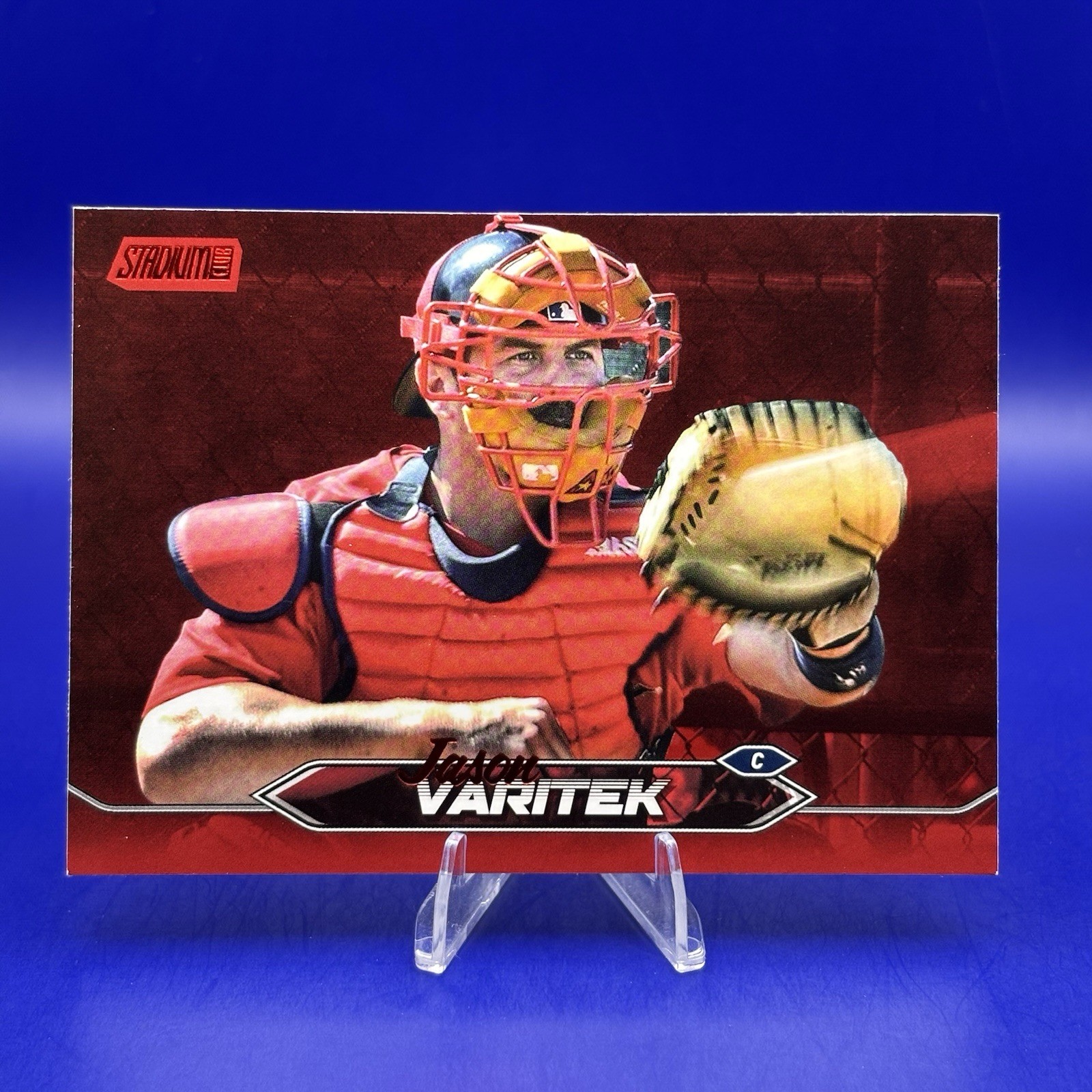 2024 Topps Stadium Club Jason Varitek Red Foil Parallel #69 Boston Red Sox