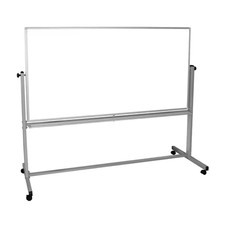 72 In. X 40 In. Double Sided Mobile Magnetic Whiteboard