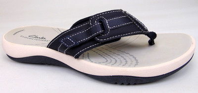 Clarks Cloudsteppers Breeze Casual Sandals Women's, Size 8.0 M, Navy Blue