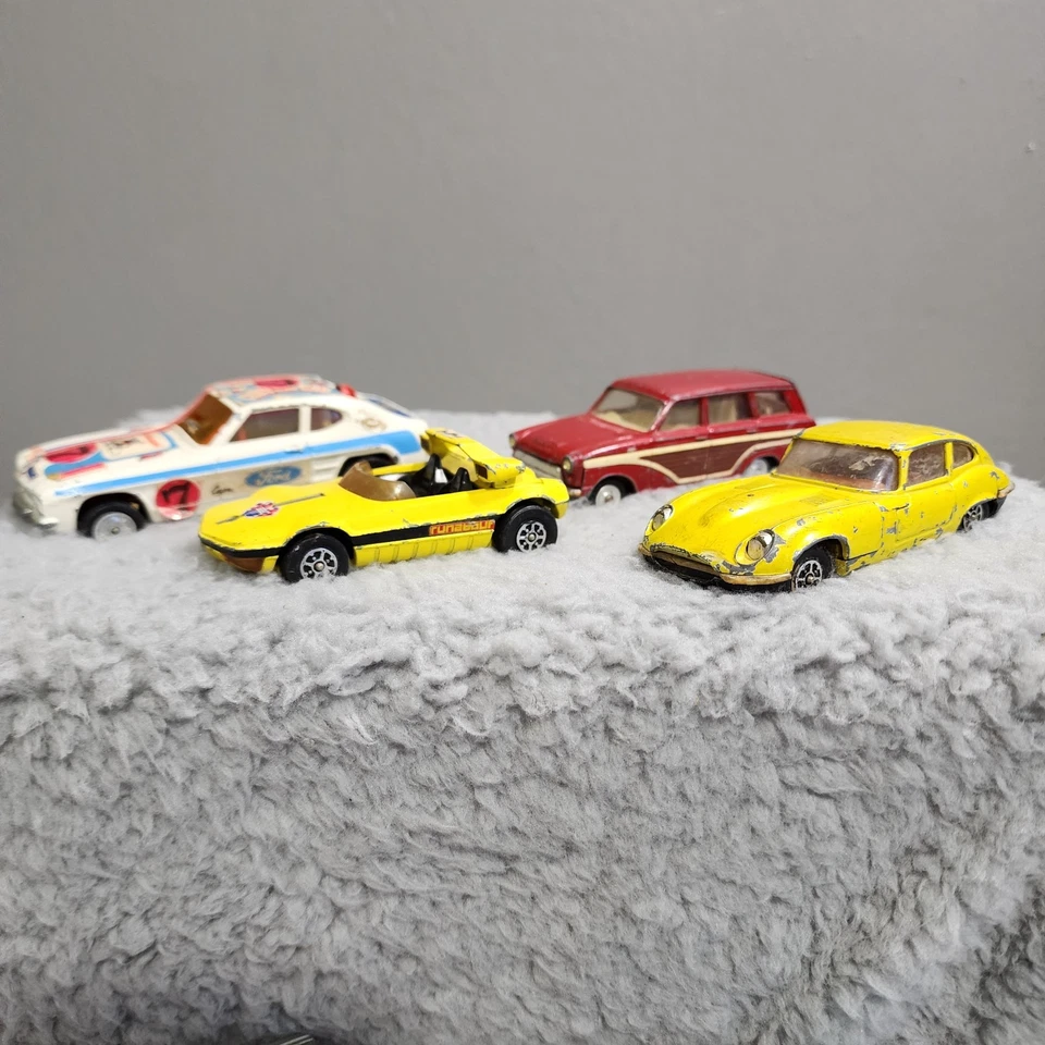 Corgi Die Cast Cars Vintage  Lot of 7 Mercedes Lincoln Whizzwheels Dragster Ford - Image 2 of 4