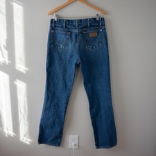 Vintage 90s Wrangler Men's Straight Leg Blue Wash Classic Denim Jeans