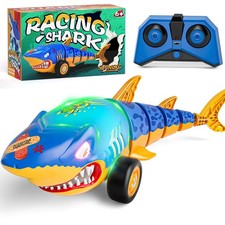 RC Shark Car Toy for Kids, 2.4Ghz Remote Control Shark with Swinging Tail, Shark