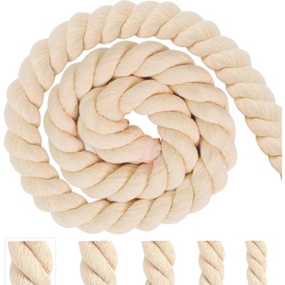 Baumwollkordel Tau Seil 20mm 4m Beige Baumwollseil Kordelband Rope Laces Makr...
