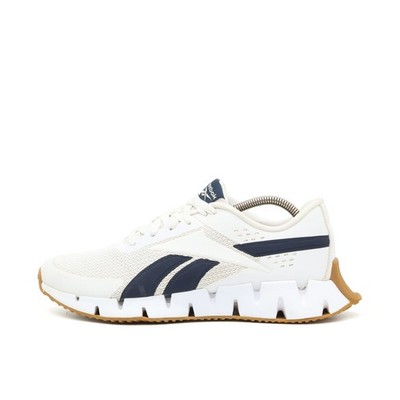 Reebok Herren Zig Kinetica Sportschuhe Weiß/Navy Low-Top Sneaker EU 42