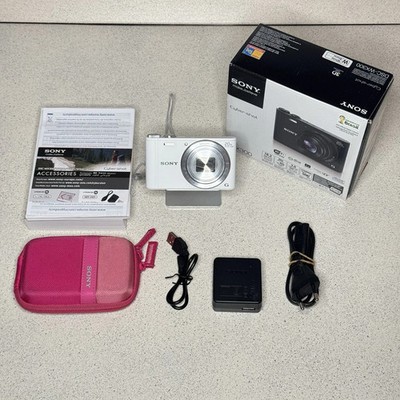 Sony Cyber-Shot DSC-WX300 18,2 MP Digitalkamera weiß - verpackt - getestet wie neu