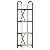 BüCherregal Sonoma-Eiche Holzwerkstoff 40X30X146 Cm Standregal