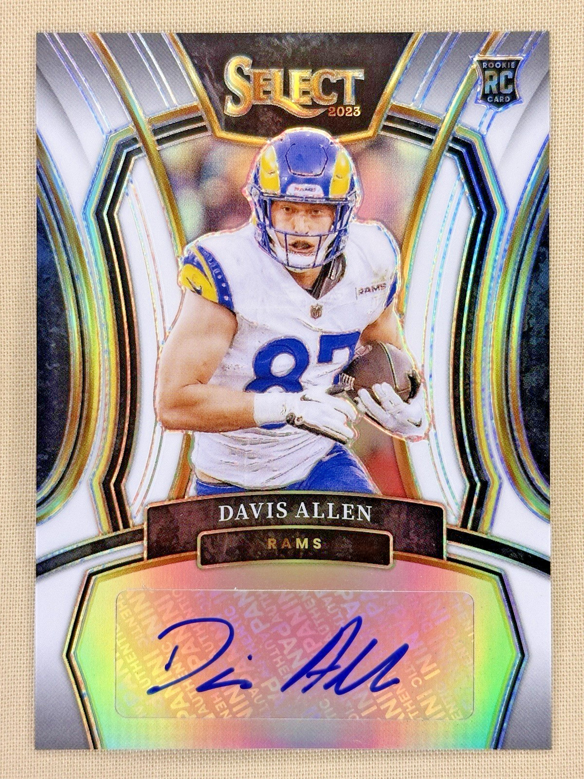 Davis Allen Panini Select Rookie Signatures #RSIDAL White