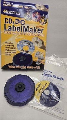 Memorex CD & DVD Label Maker System Kit For PC and Mac OS X Music, Photo, Video