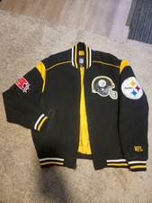 NFL Pittsburgh Steelers Leather Jacket XL