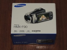 New Sealed - Samsung HMX-F90 BLACK HD Camcorder 52x Optical Zoom - 887276007885