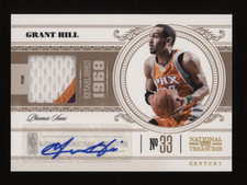 2010-11 Grant Hill Panini National Treasures Game Worn Patch Auto #10/25 *NICE*